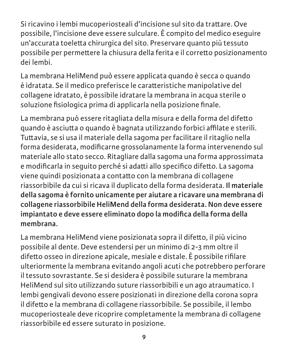 Integra LifeSciences Collagen Membrane, HeliMend  User Manual | Page 52 / 65