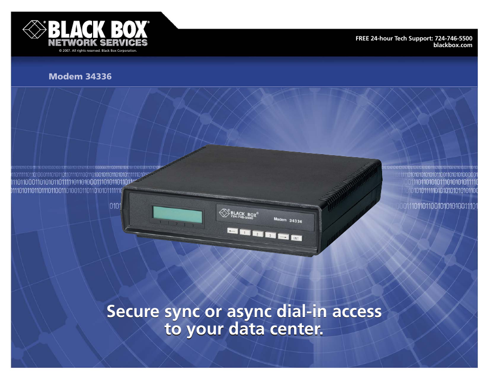 Black Box 34336 User Manual | 3 pages