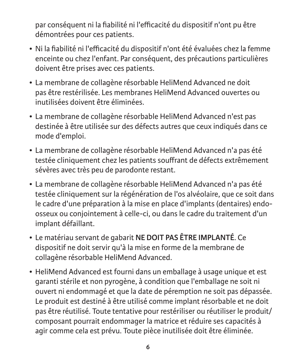 Integra LifeSciences Collagen Membrane, HeliMend Advanced  User Manual | Page 27 / 65