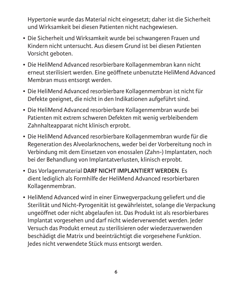 Integra LifeSciences Collagen Membrane, HeliMend Advanced  User Manual | Page 38 / 65