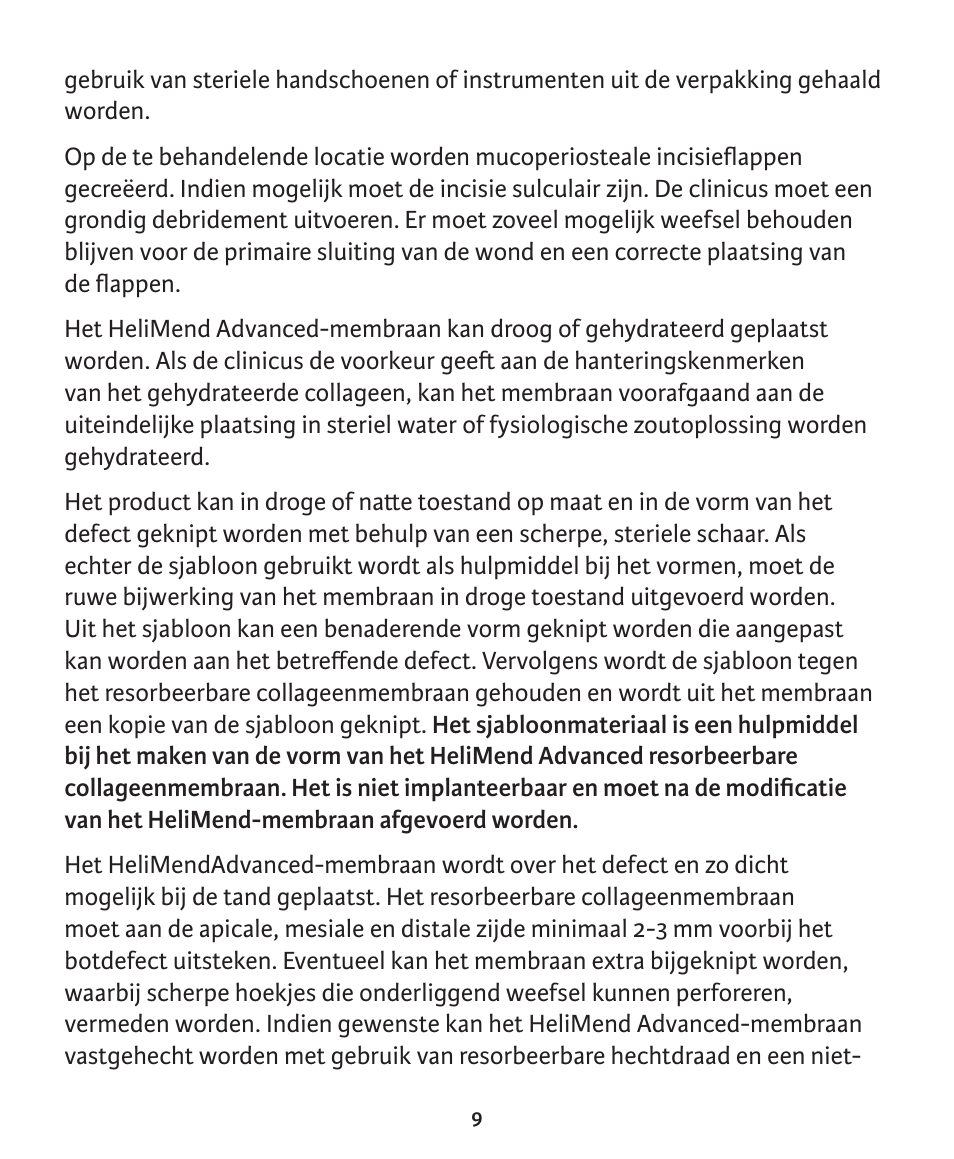 Integra LifeSciences Collagen Membrane, HeliMend Advanced  User Manual | Page 63 / 65