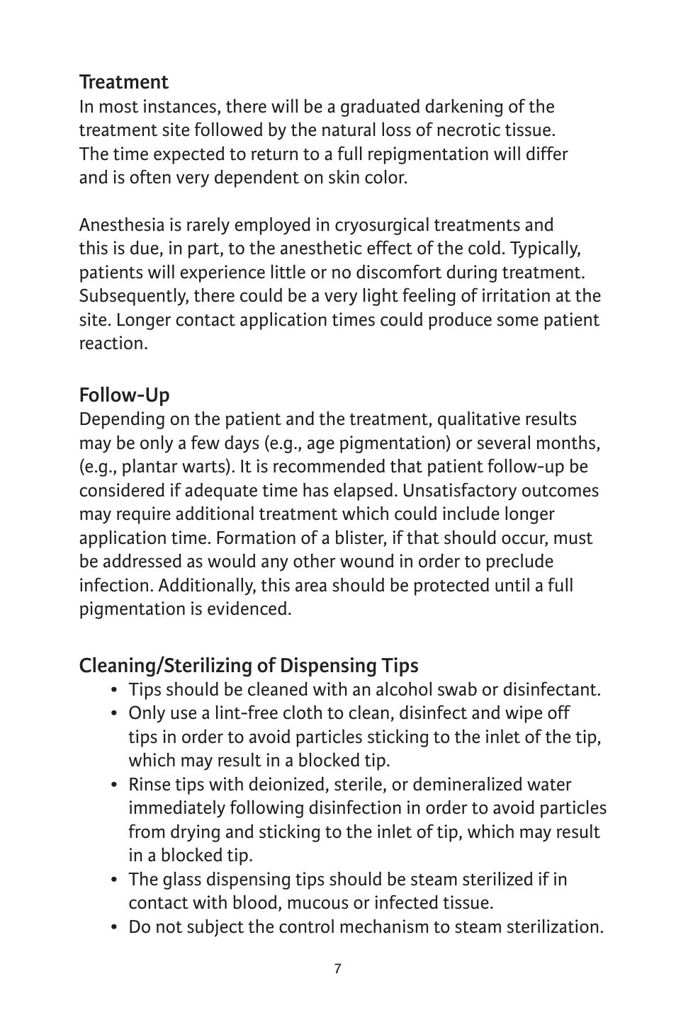 Integra LifeSciences CryoSolutions Cryosurgical Unit User Manual | Page 7 / 60