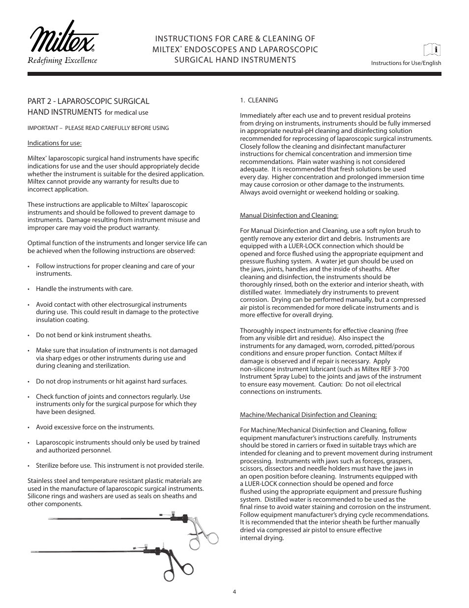 Integra LifeSciences Laparoscopic Instrument Care and Cleaning User Manual | Page 4 / 6