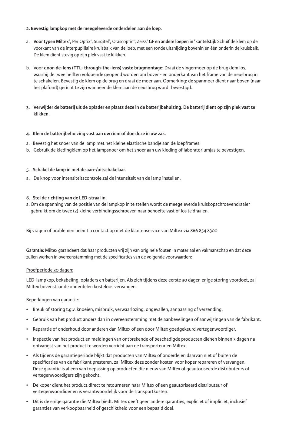 Integra LifeSciences LED Loupes Light Source, Portable User Manual | Page 13 / 16