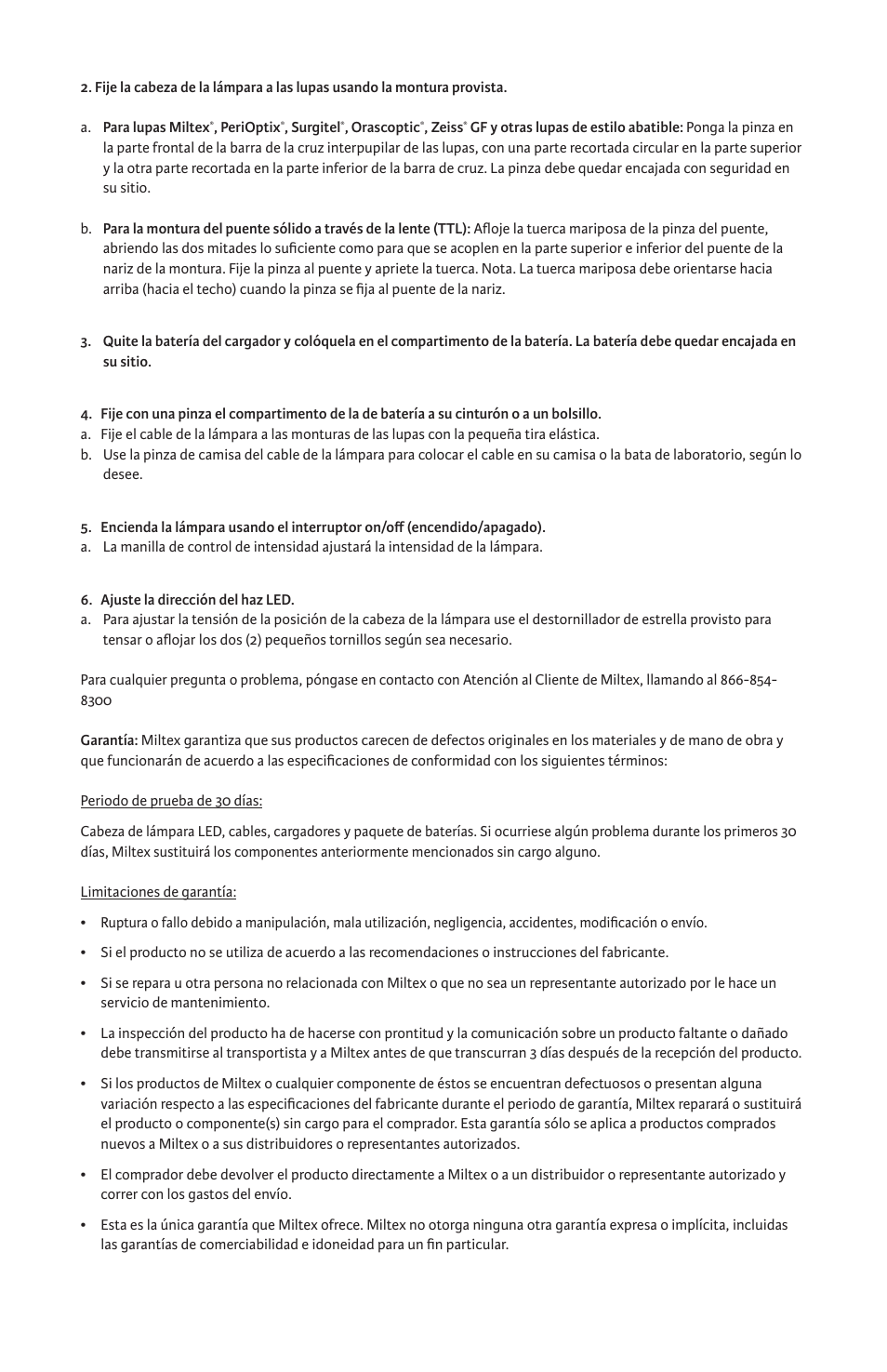 Integra LifeSciences LED Loupes Light Source, Portable User Manual | Page 5 / 16