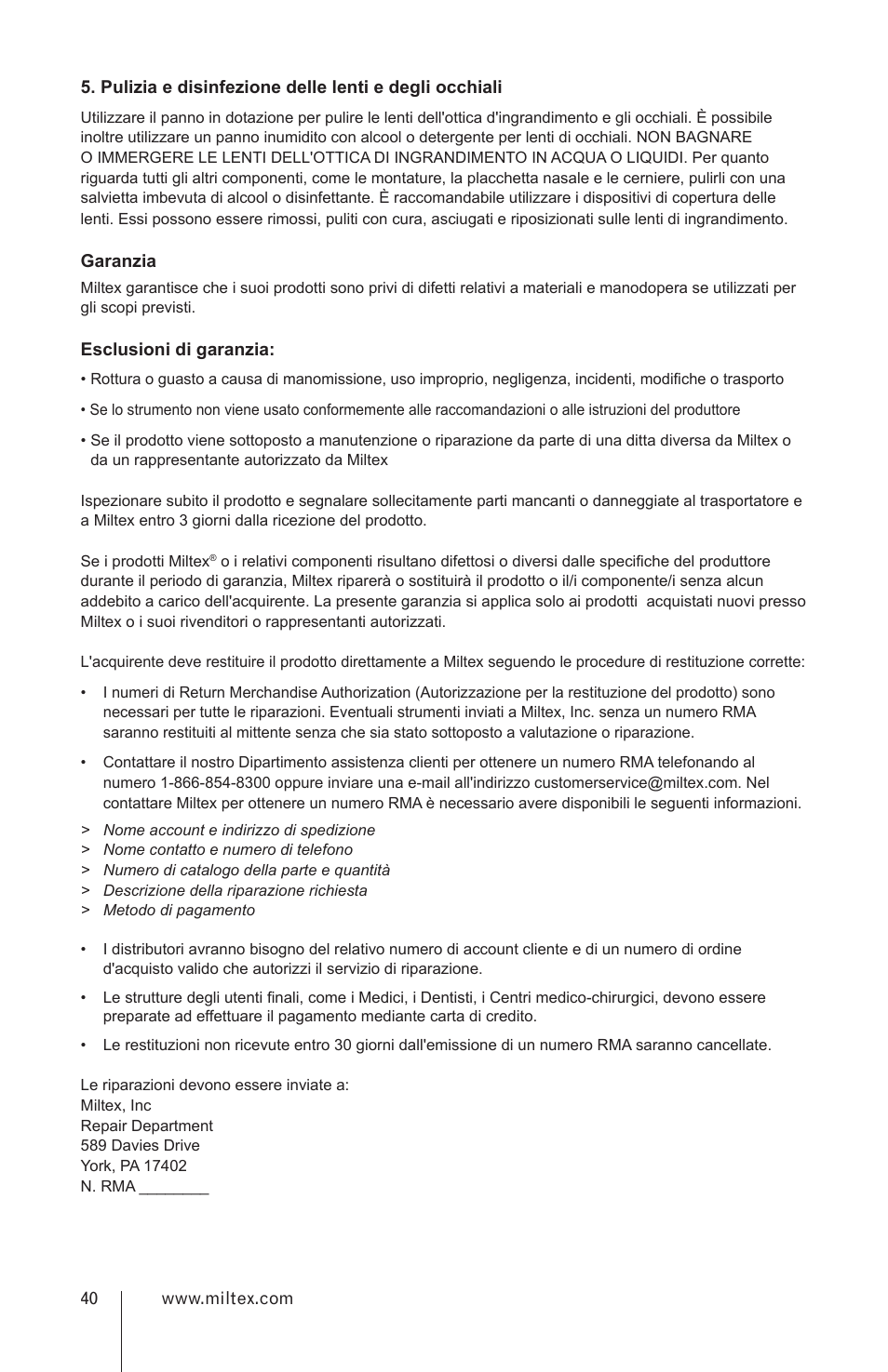 Integra LifeSciences Loupes User Manual | Page 40 / 52