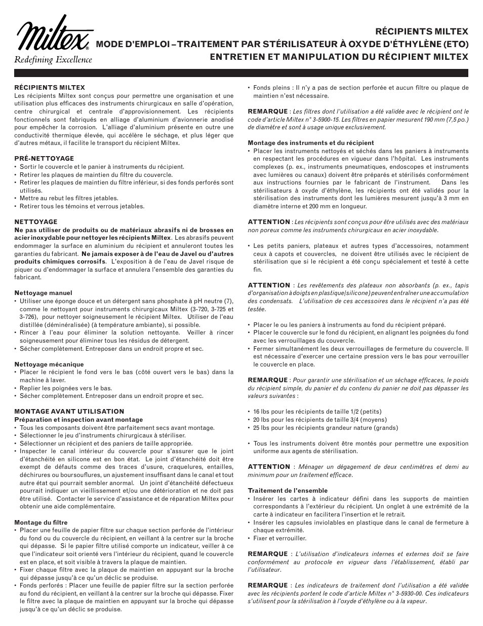 Integra LifeSciences Sterilization Containers, Integra Miltex User Manual | Page 15 / 36