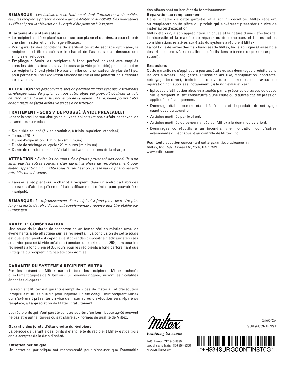 Integra LifeSciences Sterilization Containers, Integra Miltex User Manual | Page 18 / 36