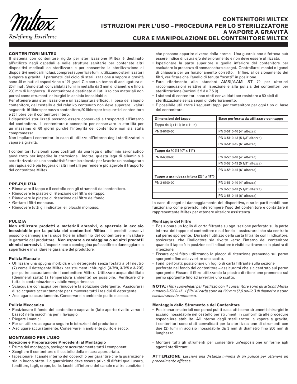 Integra LifeSciences Sterilization Containers, Integra Miltex User Manual | Page 25 / 36
