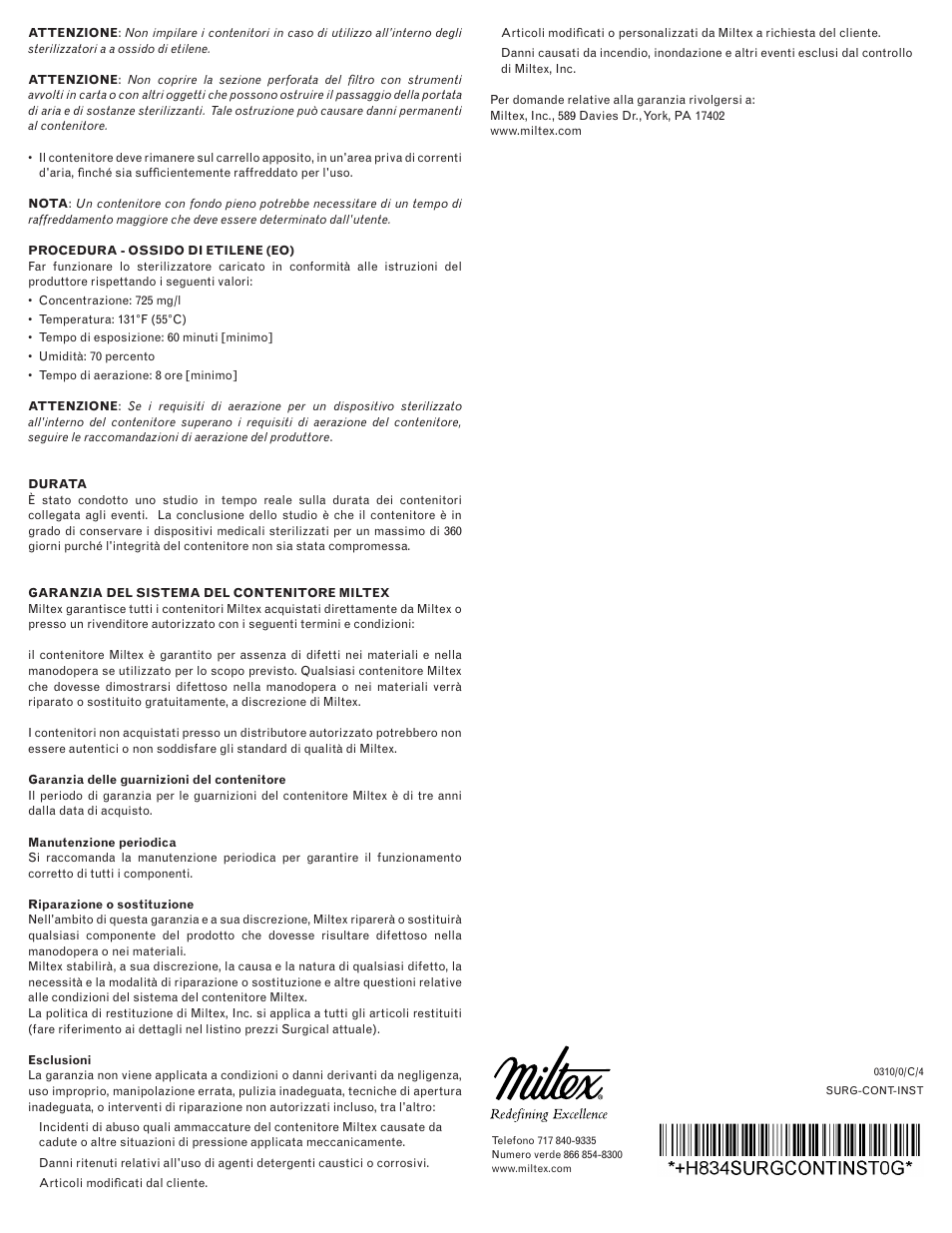 Integra LifeSciences Sterilization Containers, Integra Miltex User Manual | Page 28 / 36