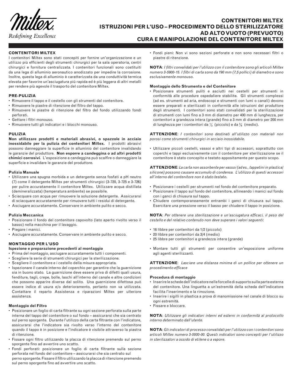 Integra LifeSciences Sterilization Containers, Integra Miltex User Manual | Page 29 / 36