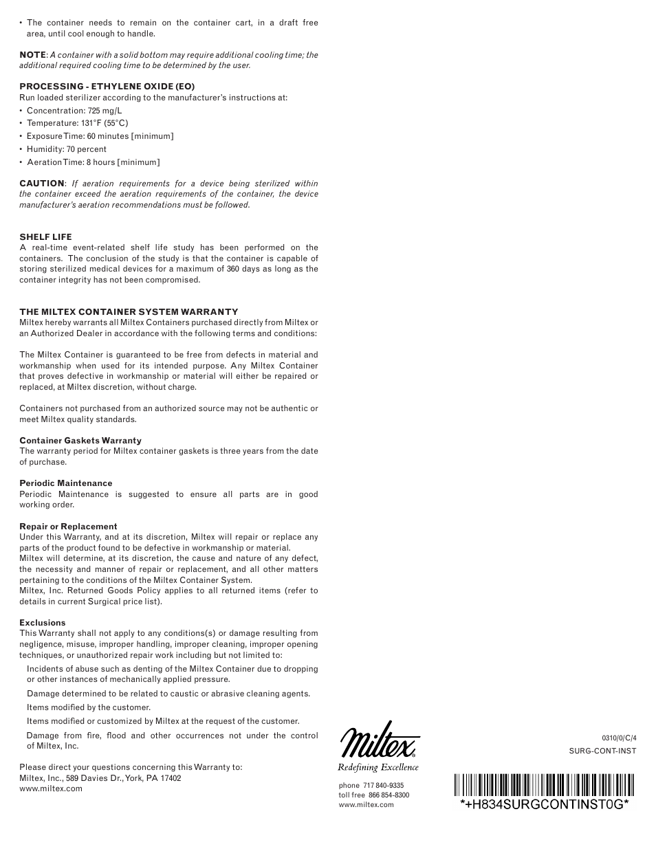 Integra LifeSciences Sterilization Containers, Integra Miltex User Manual | Page 4 / 36