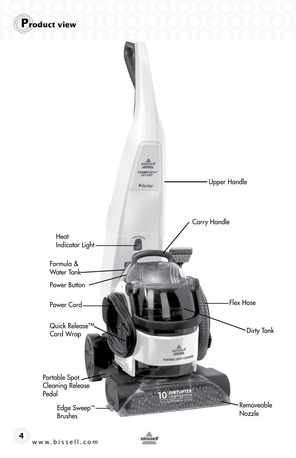 Bissell 22K7B User Manual | Page 4 / 20