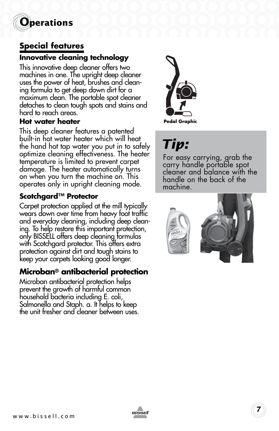 Bissell 22K7B User Manual | Page 7 / 20
