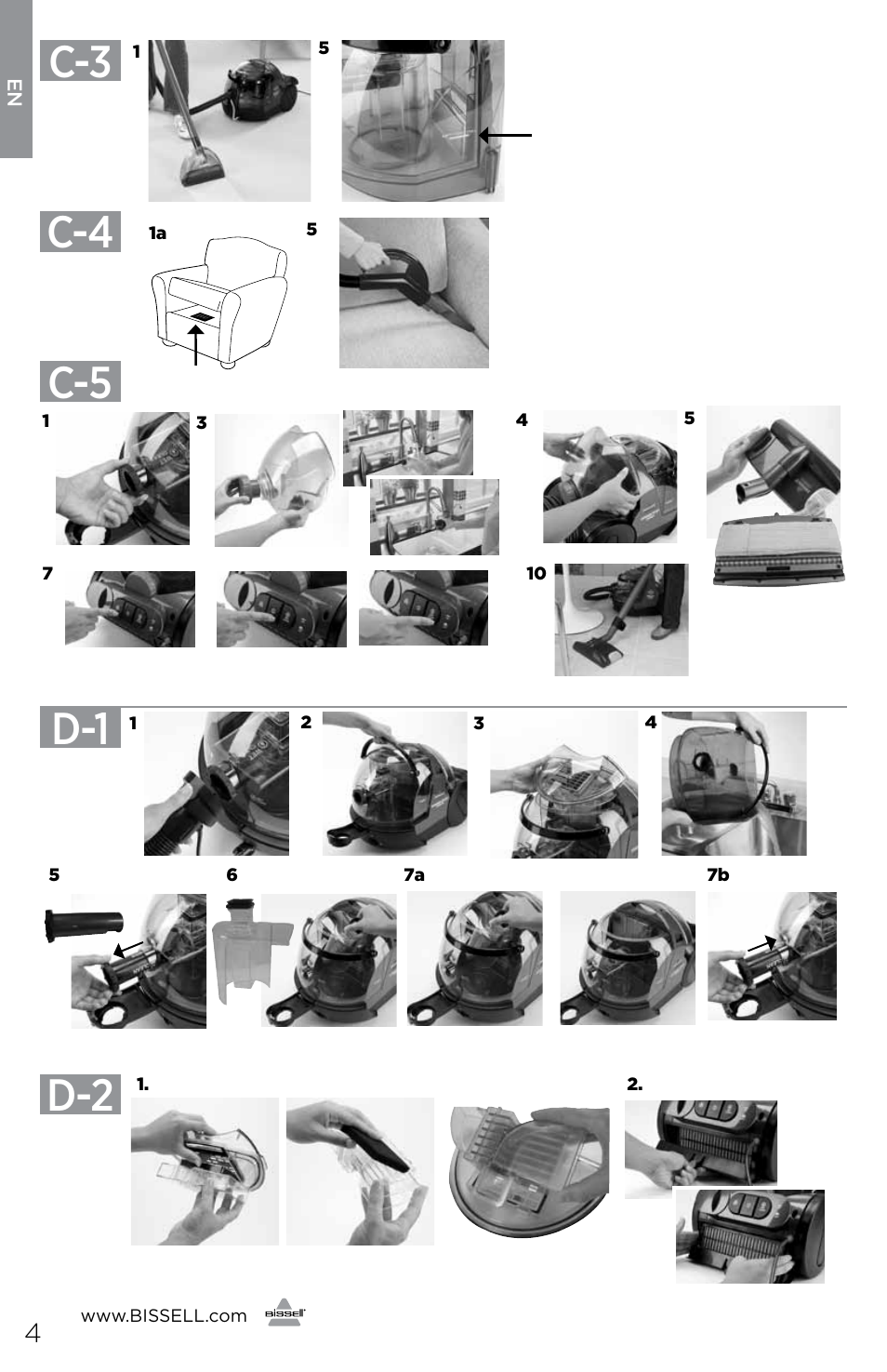 Bissell 81N7E User Manual | Page 4 / 10