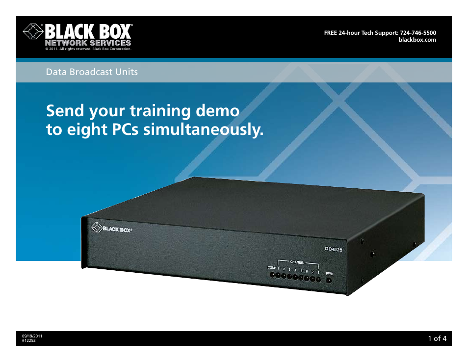 Black Box DB25 User Manual | 4 pages