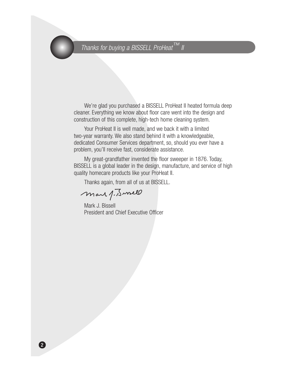 Bissell 7901J User Manual | Page 2 / 20