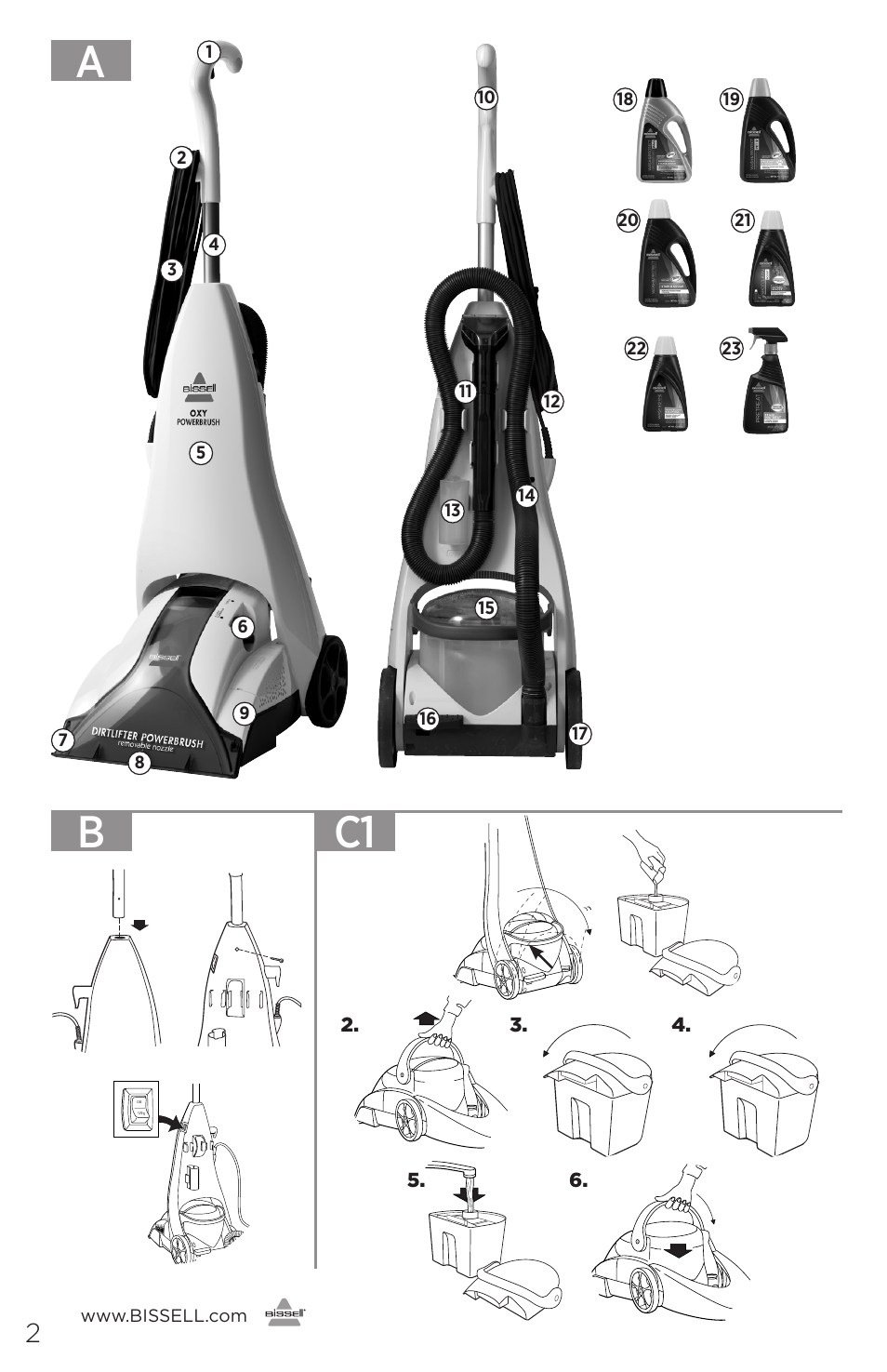 Bissell 16949 User Manual | Page 2 / 12
