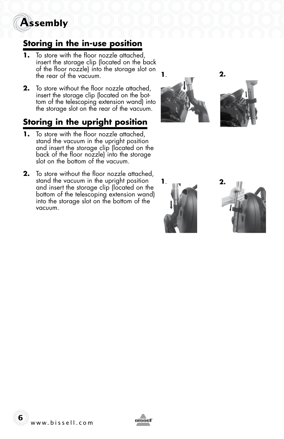 Ssembly | Bissell 81L8E User Manual | Page 6 / 16