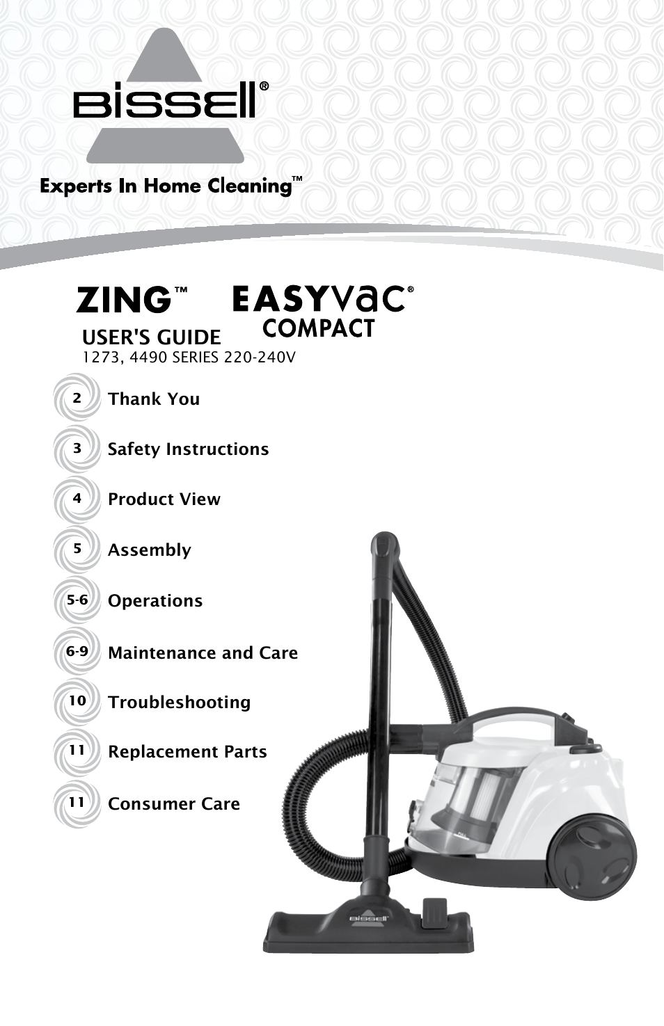 Bissell 1273e User Manual | 12 pages