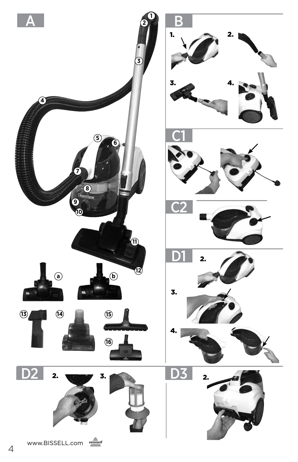 Bissell 1429 User Manual | Page 4 / 8