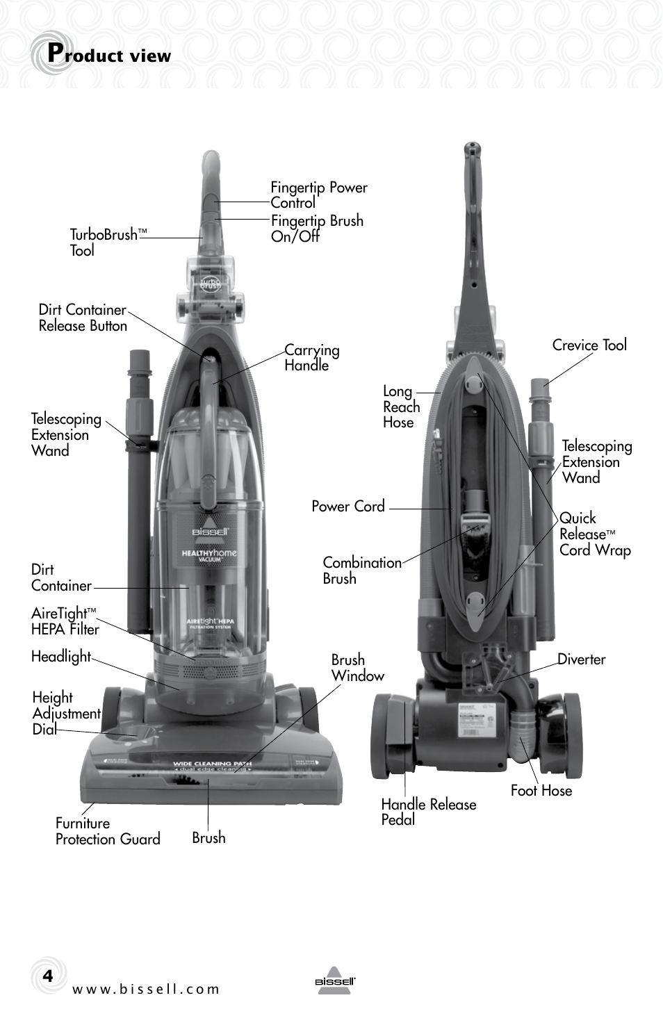 Bissell 61Z4 User Manual | Page 4 / 20