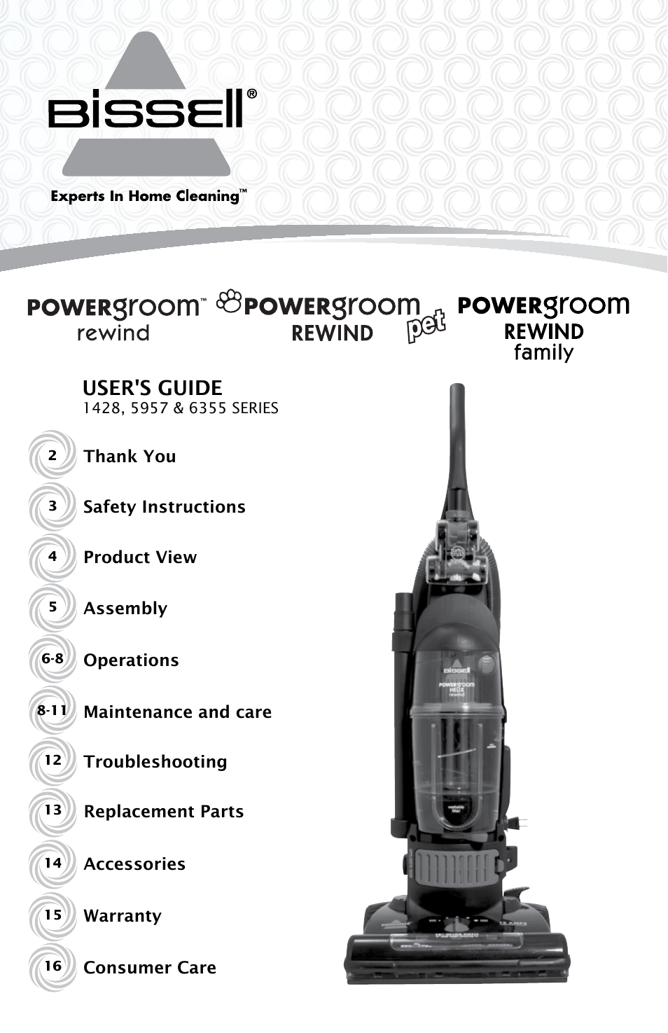 Bissell 6355E User Manual | 16 pages
