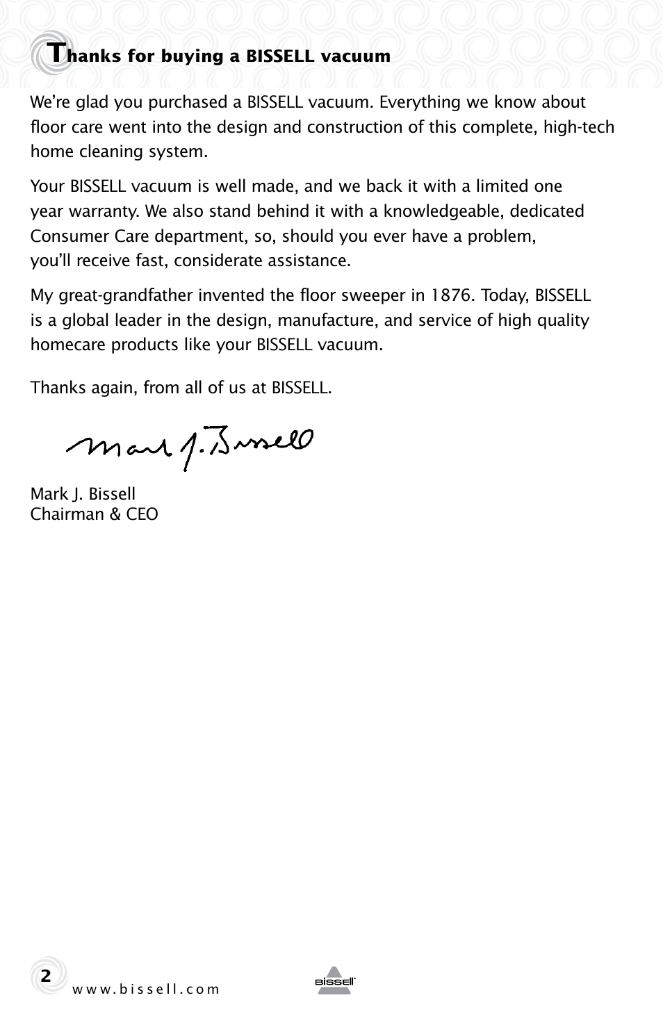 Bissell 6355E User Manual | Page 2 / 16