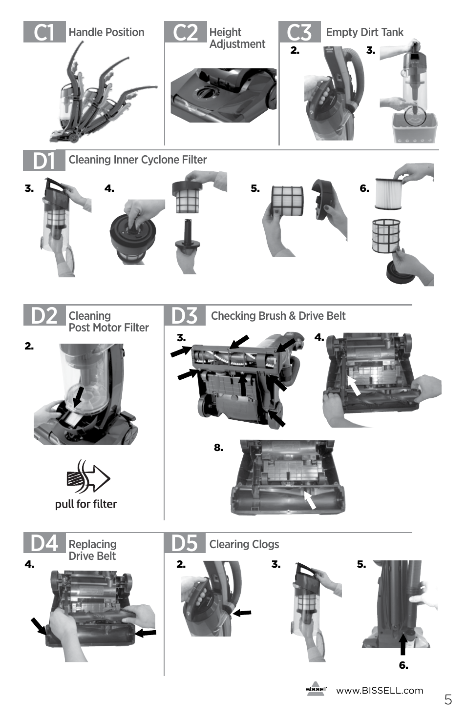 Bissell 1491E User Manual | Page 5 / 12