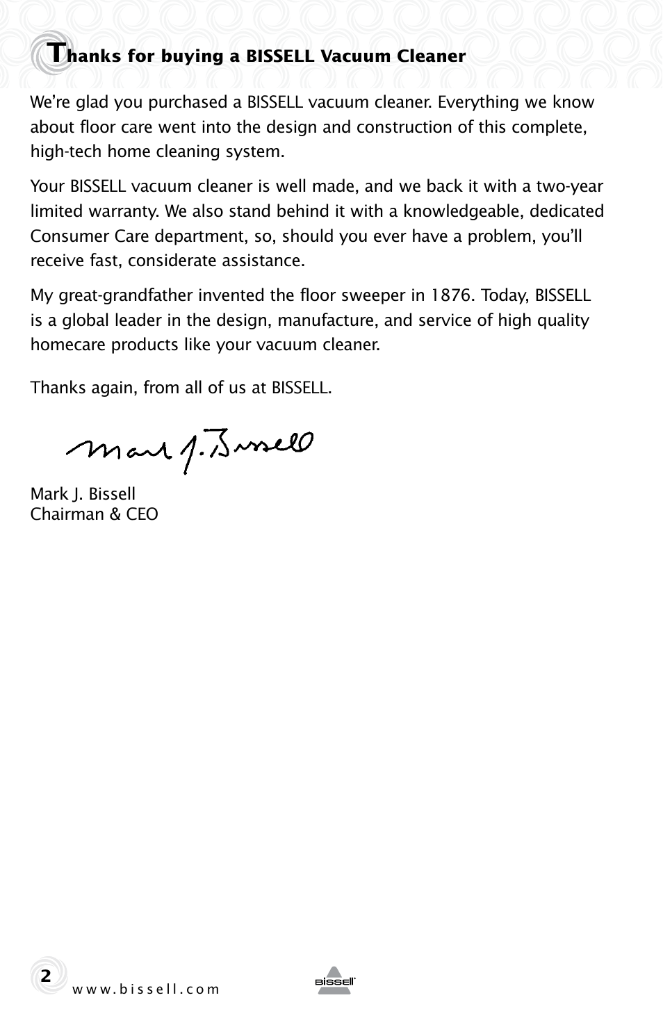 Bissell 5283E User Manual | Page 2 / 20