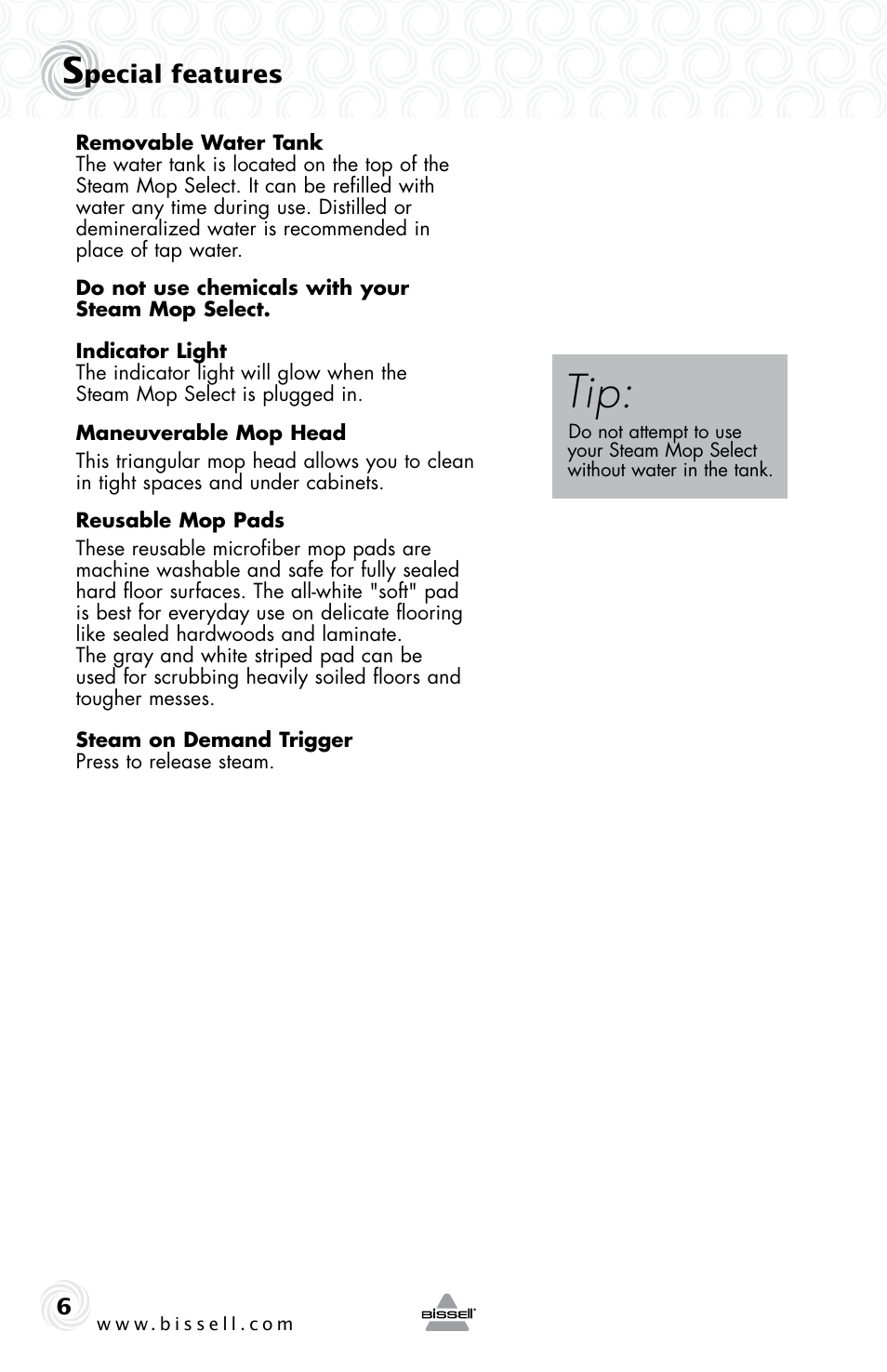 Bissell 23V8E User Manual | Page 6 / 12