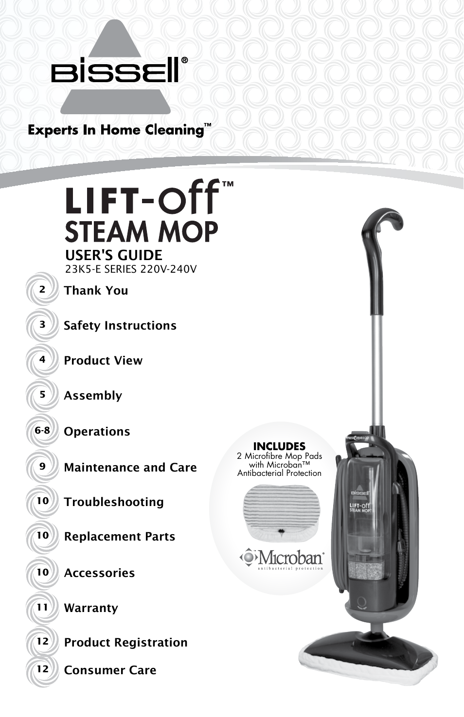 Bissell 23K5E User Manual | 12 pages