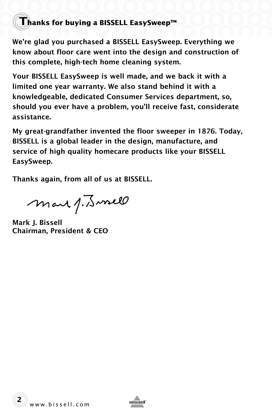 Bissell 53X7 User Manual | Page 2 / 8
