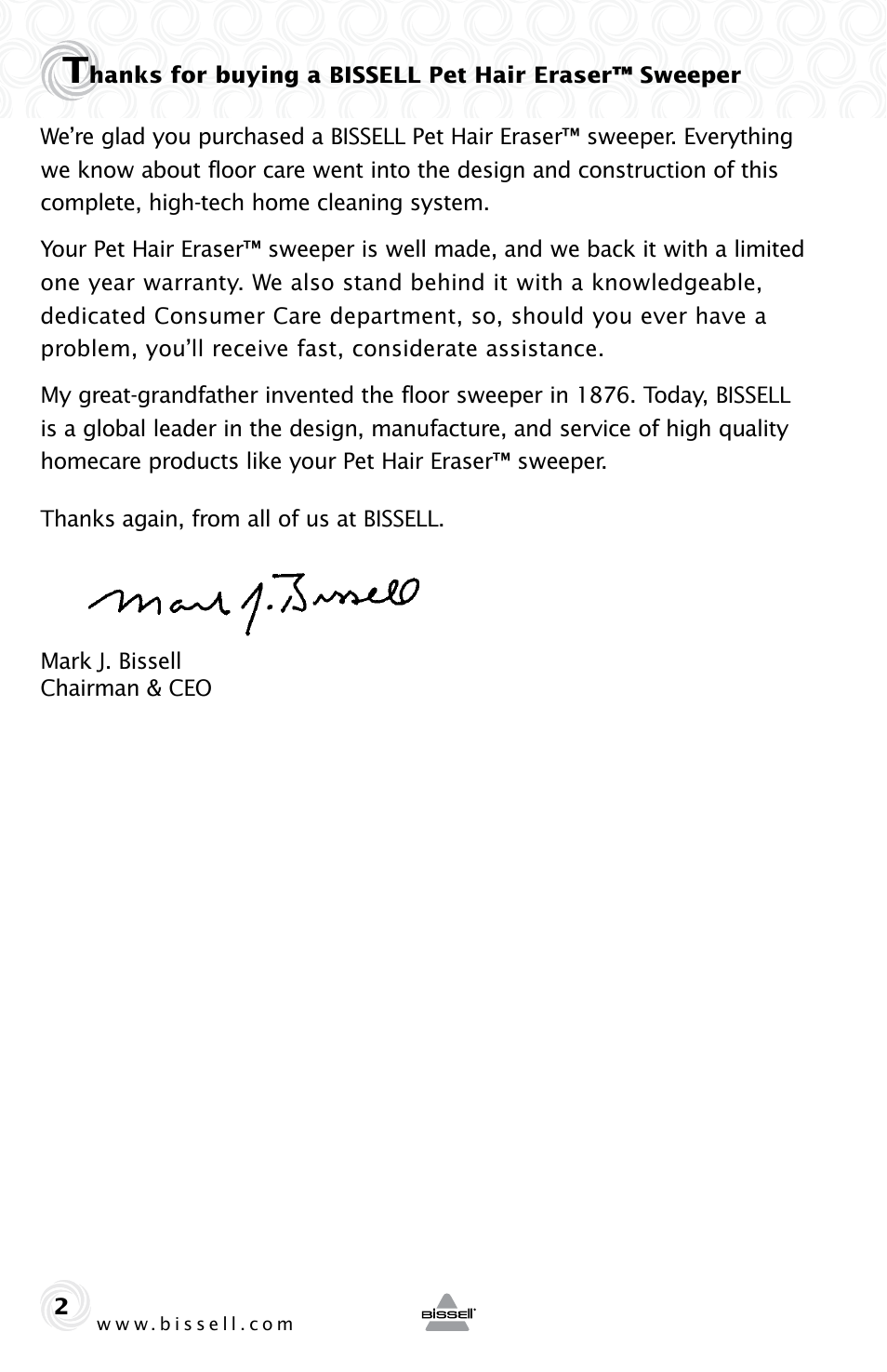 Bissell 7364e User Manual | Page 2 / 8
