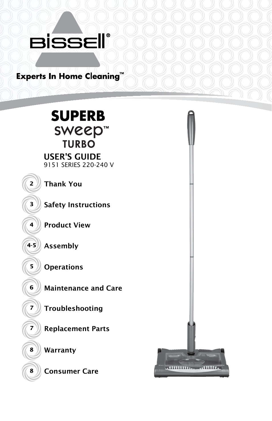 Bissell 9151e User Manual | 8 pages