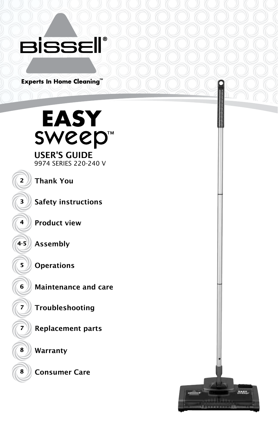Bissell 9974e User Manual | 8 pages