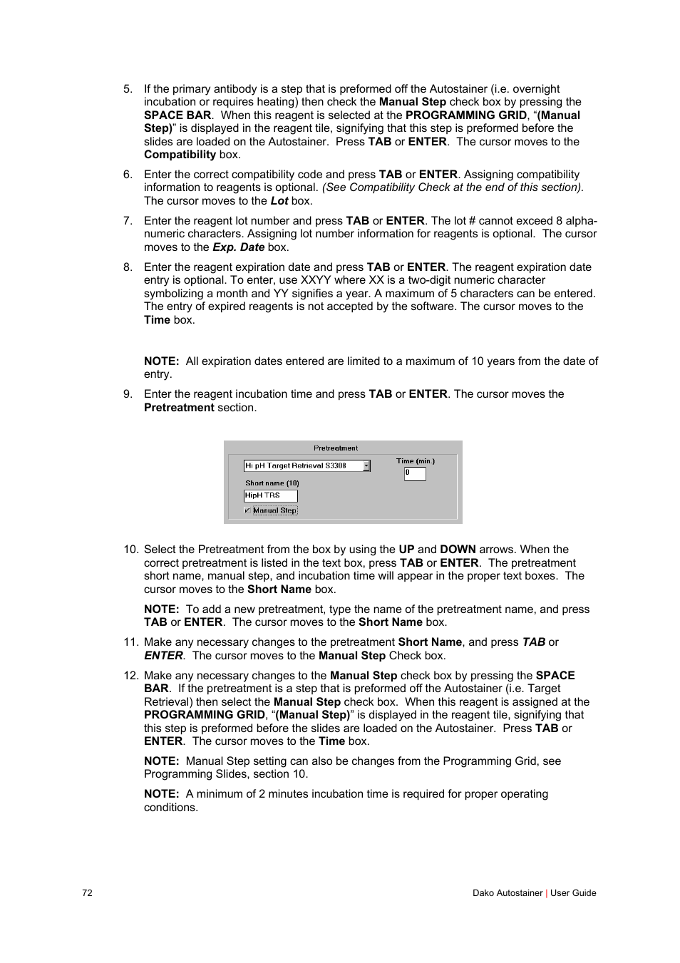 Dako Autostainer User Manual | Page 72 / 125