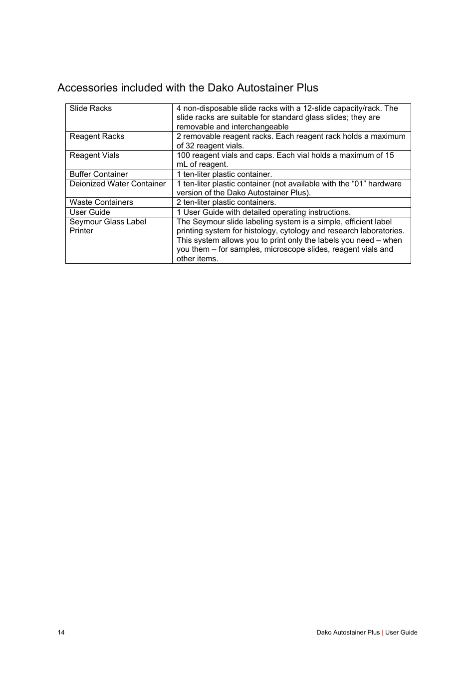 Dako Autostainer Plus User Manual | Page 14 / 121