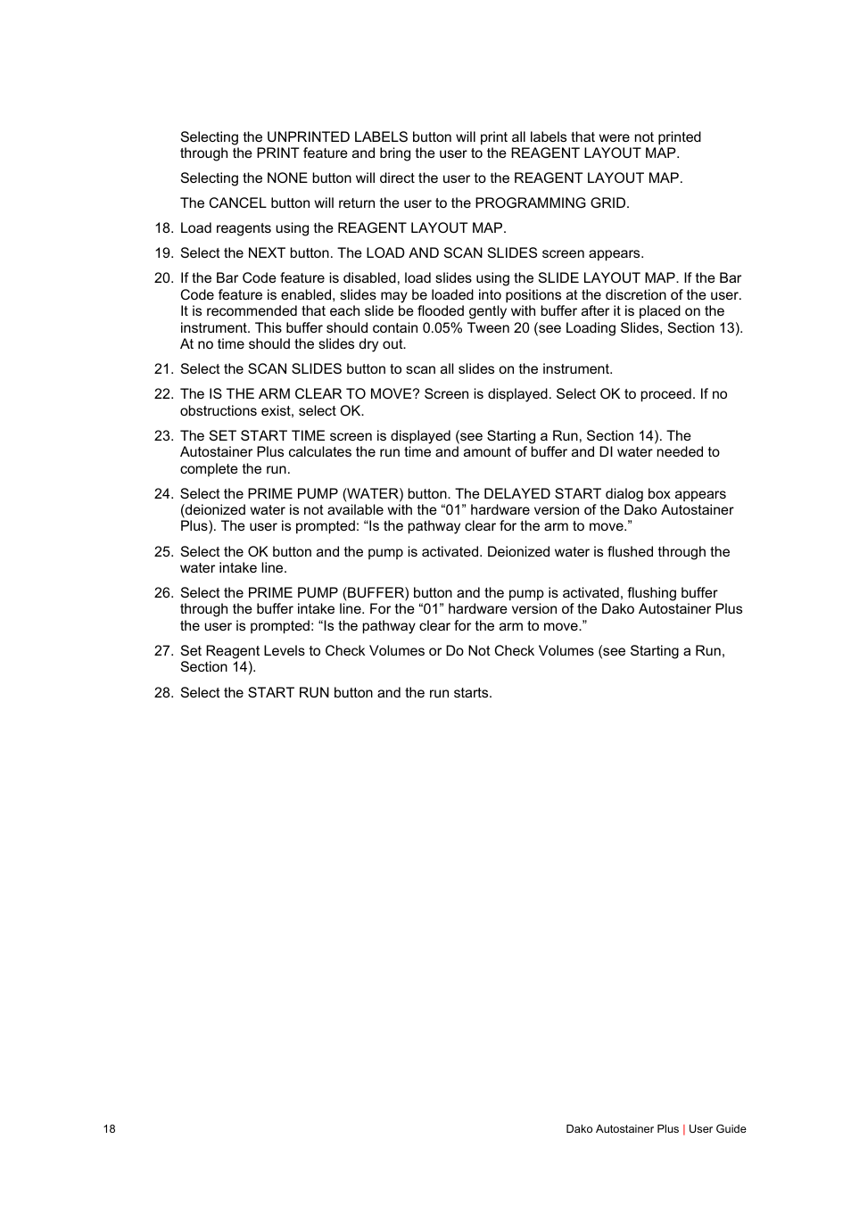 Dako Autostainer Plus User Manual | Page 18 / 121
