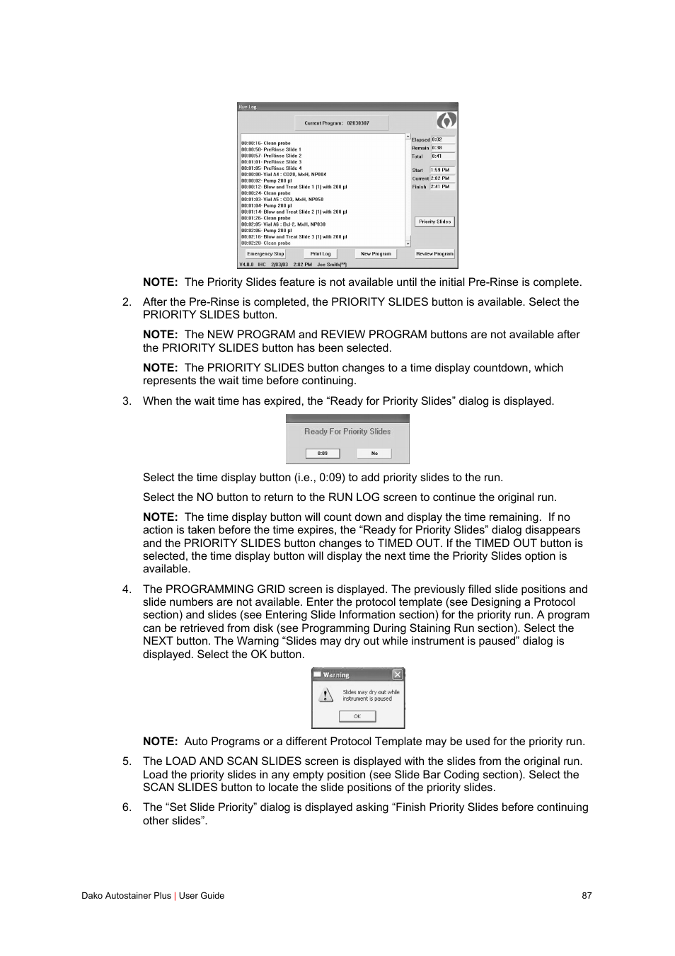 Dako Autostainer Plus User Manual | Page 87 / 121