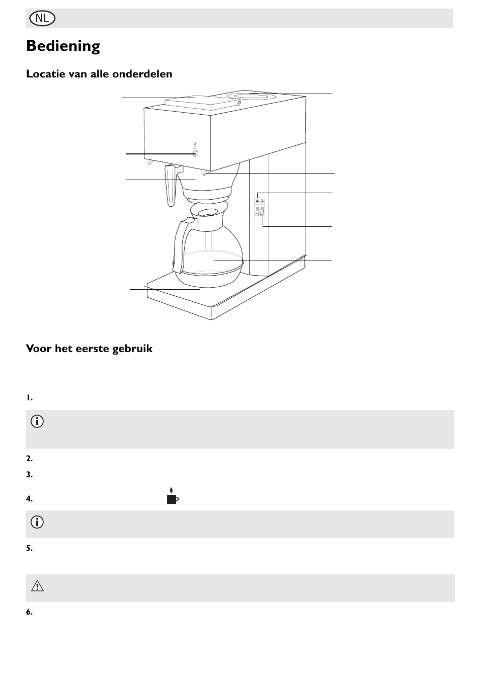 Bediening | Buffalo G108 User Manual | Page 14 / 64