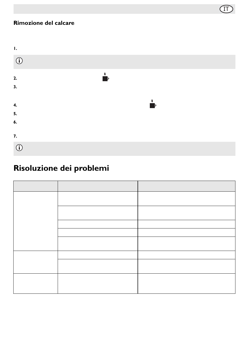 Risoluzione dei problemi, It rimozione del calcare | Buffalo G108 User Manual | Page 31 / 64