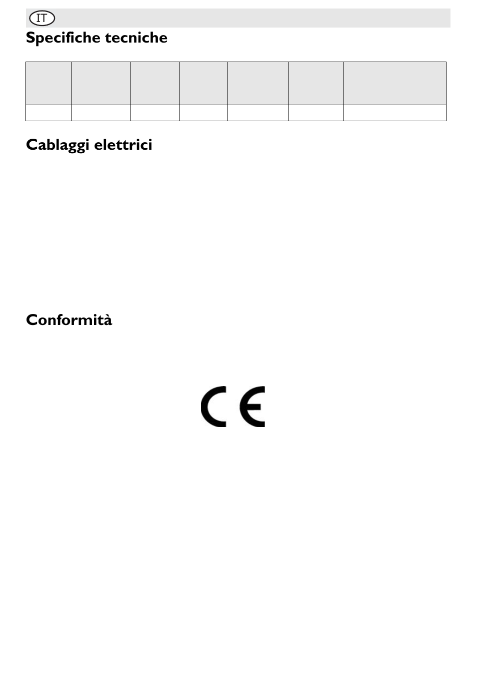 Specifiche tecniche cablaggi elettrici, Conformità | Buffalo G108 User Manual | Page 32 / 64