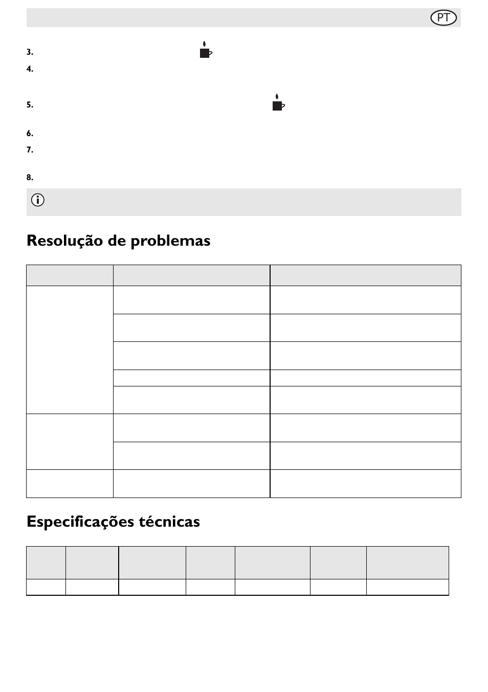Resolução de problemas especificações técnicas | Buffalo G108 User Manual | Page 41 / 64