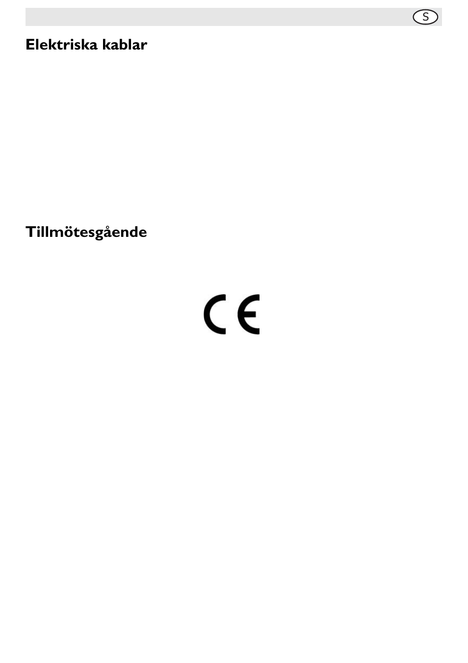 Elektriska kablar, Tillmötesgående | Buffalo G108 User Manual | Page 47 / 64