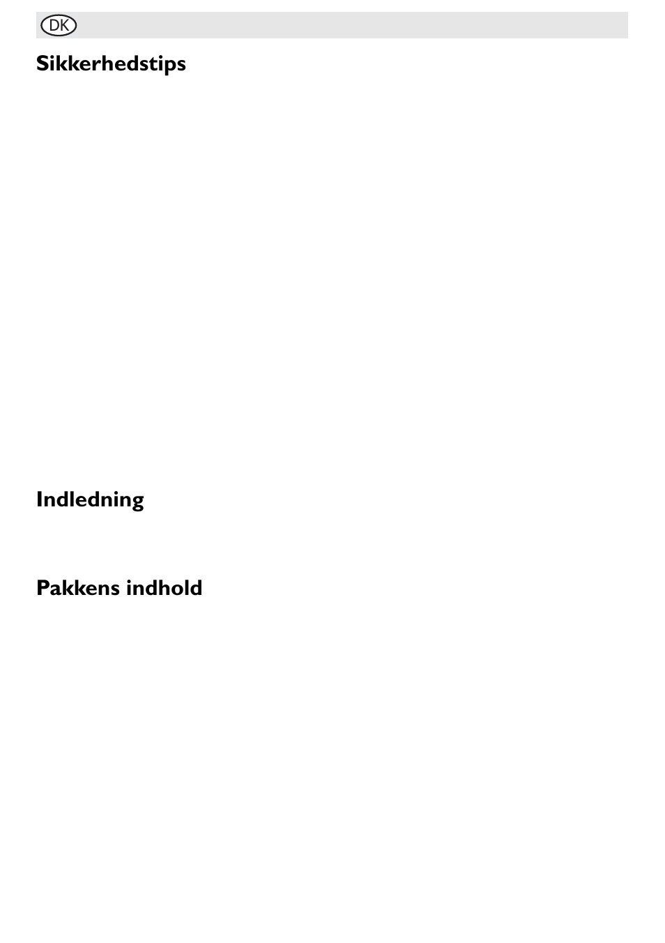 Sikkerhedstips, Indledning, Pakkens indhold | Buffalo G108 User Manual | Page 48 / 64