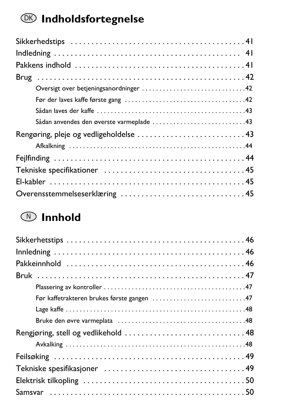 Indholdsfortegnelse, Innhold | Buffalo G108 User Manual | Page 6 / 64