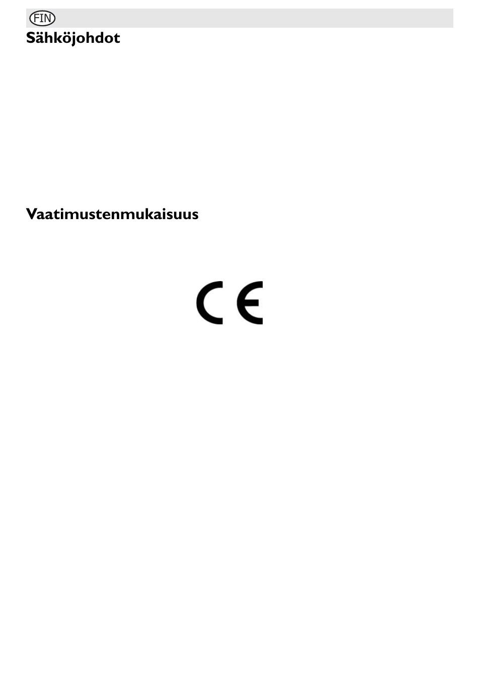 Sähköjohdot, Vaatimustenmukaisuus | Buffalo G108 User Manual | Page 62 / 64
