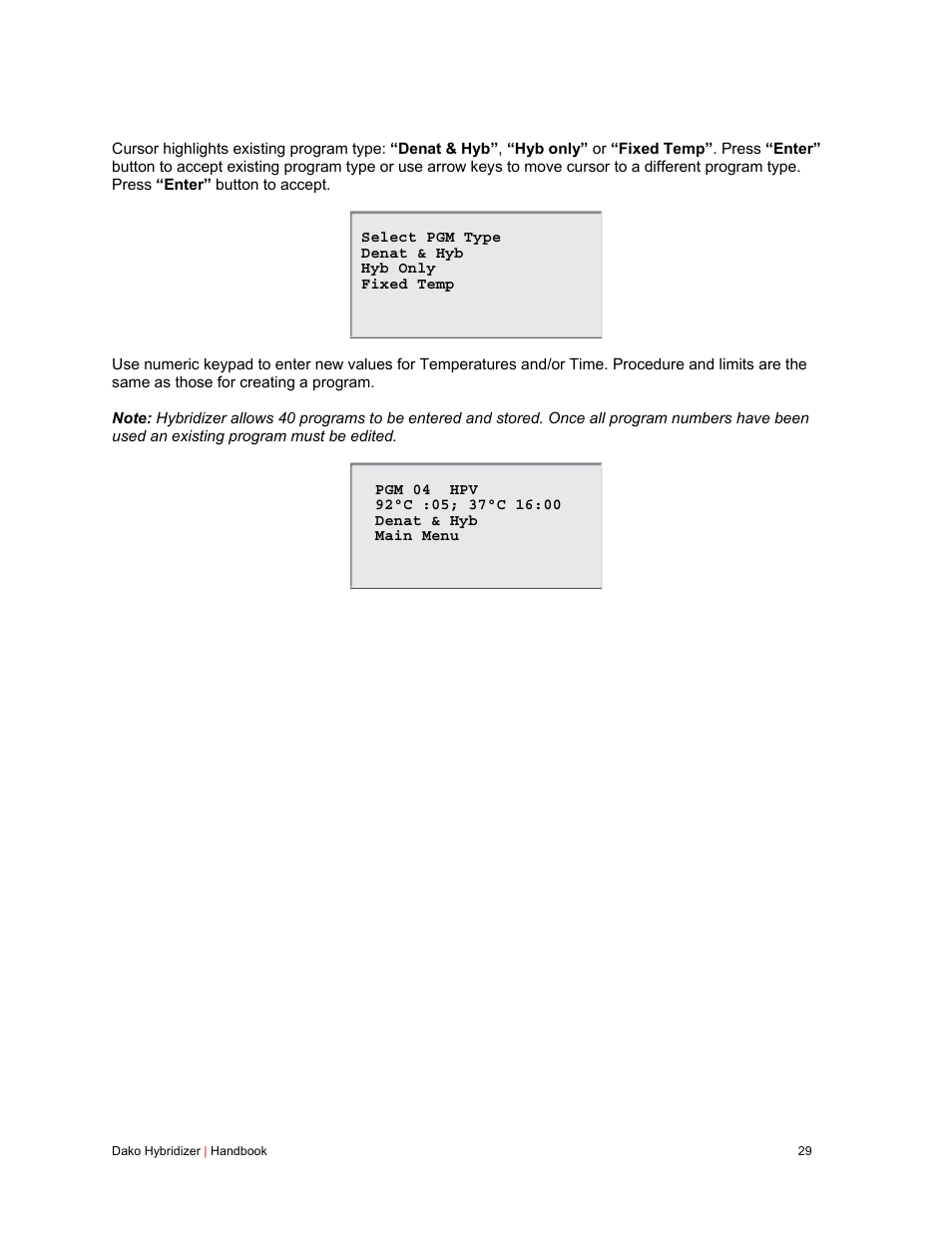 Dako Hybridizer User Manual | Page 29 / 32