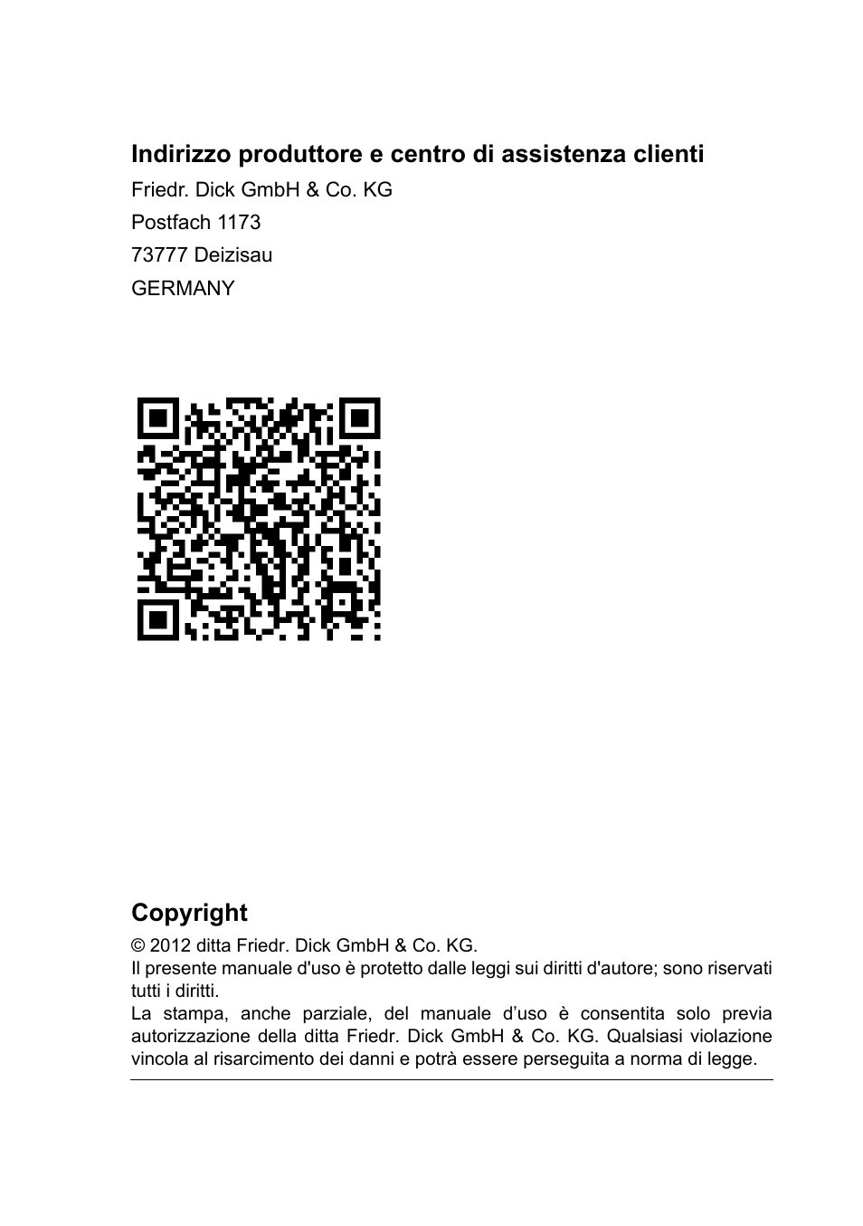 Dick SM-90 230V User Manual | Page 130 / 192